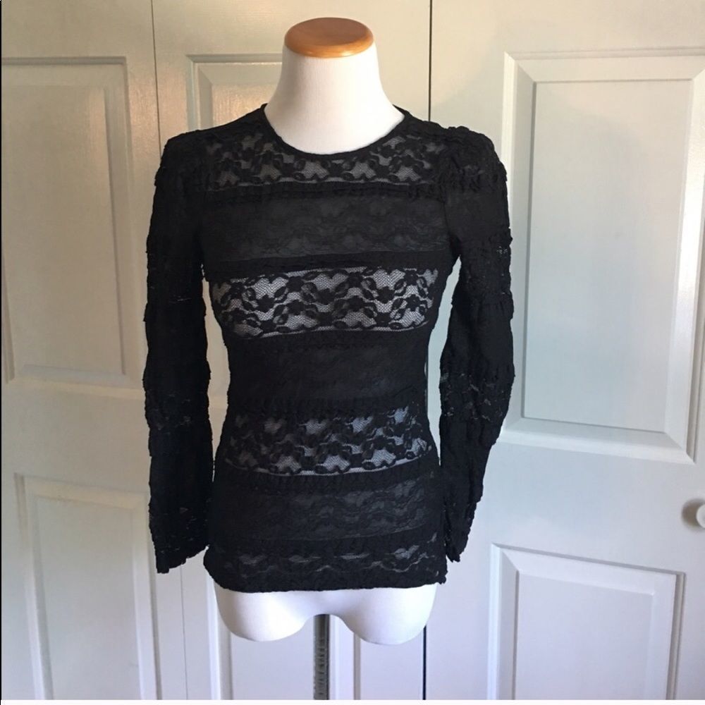 ZARA Black Lace Top